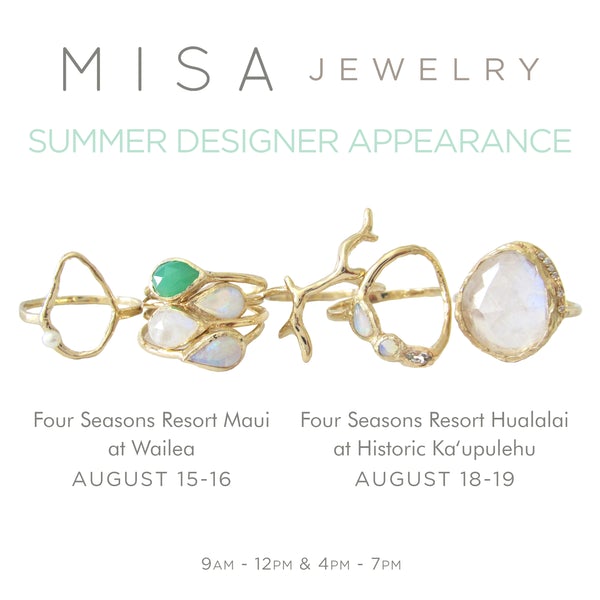 Misa Jewelry summer designer appearance with handcrafted jewelry. 