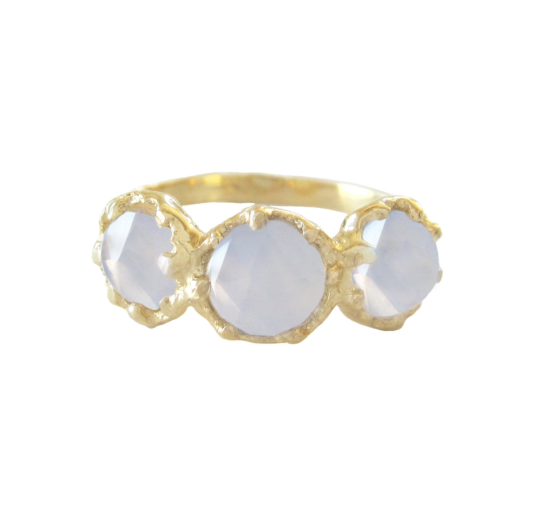 【HYERES LOR】Champagne Moon 14K chunky ring XL Luna Ring | Mociun