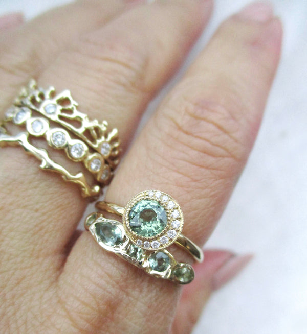 New one-of-a-kind Misa Jewelry sapphire rings are here! 