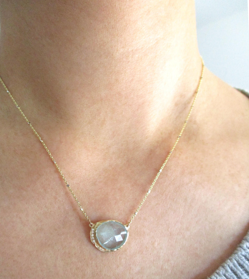 Aquamarine Hidden Cove Necklace