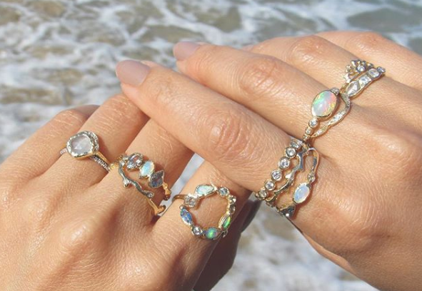 Ama harbor mermaid ring and collection.