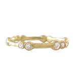 Gold Eternity Ring with diamonds.