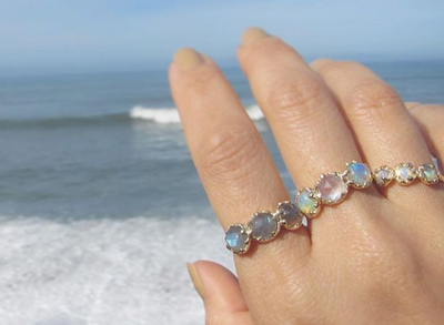 Misa Jewelry - Moonstone Jewelry - Haku Lei Moonstone Ring