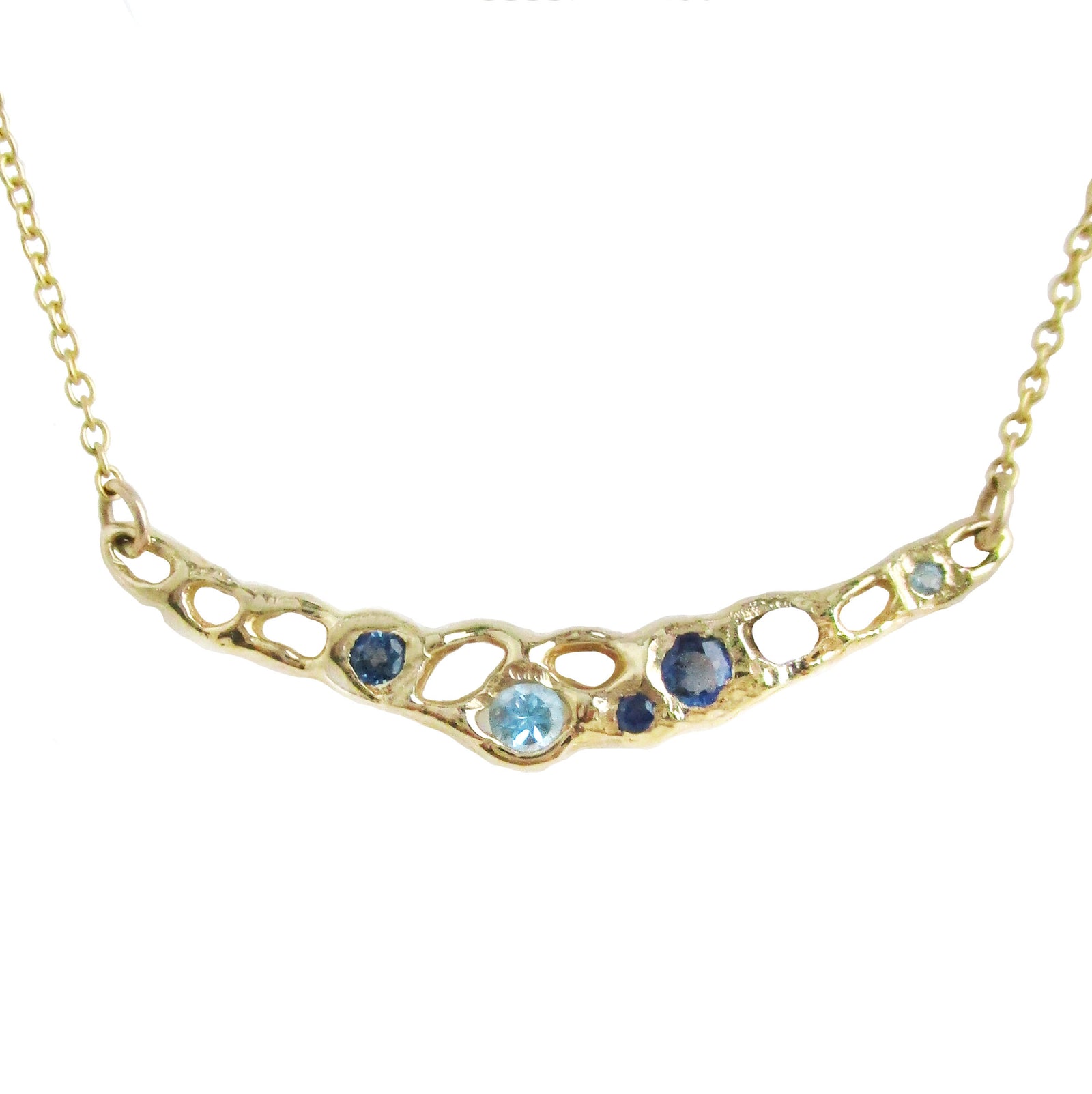 Misa Jewelry - Sapphire Jewelry - Tide Pool Blue Necklace