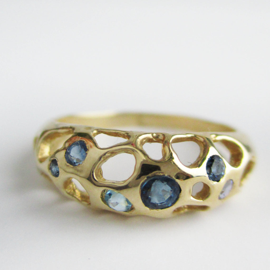 Misa Jewelry - Sapphire Jewelry - Tide Pool Blue Ring