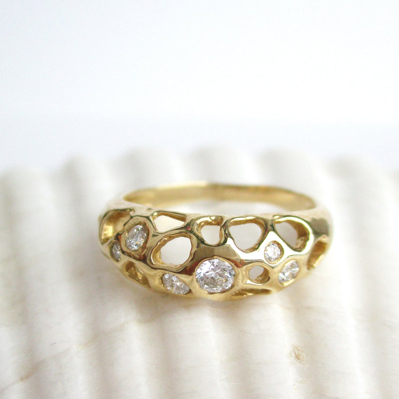 Misa Jewelry - Wedding Bands - Tide Pool Diamond Ring