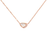 White Gold Half Moon Bay Necklace