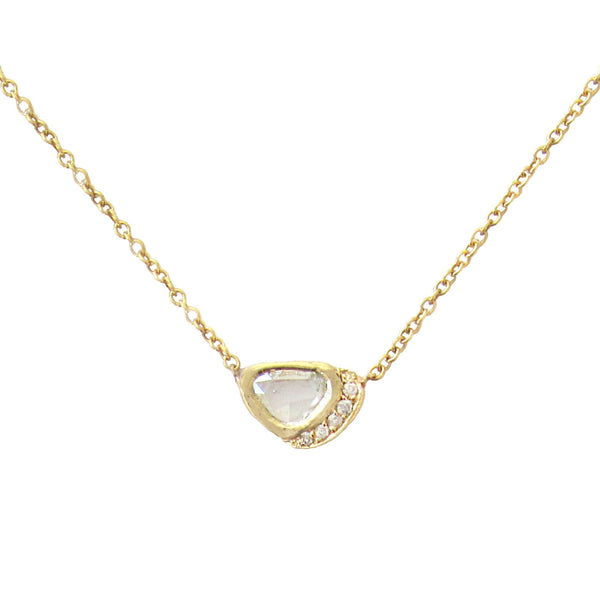 Yellow gold Half Moon Bay Necklace