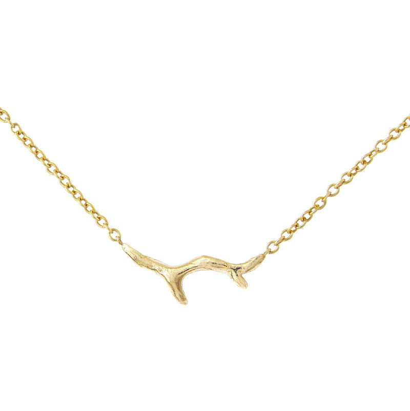 14k Yellow gold Branch Necklace