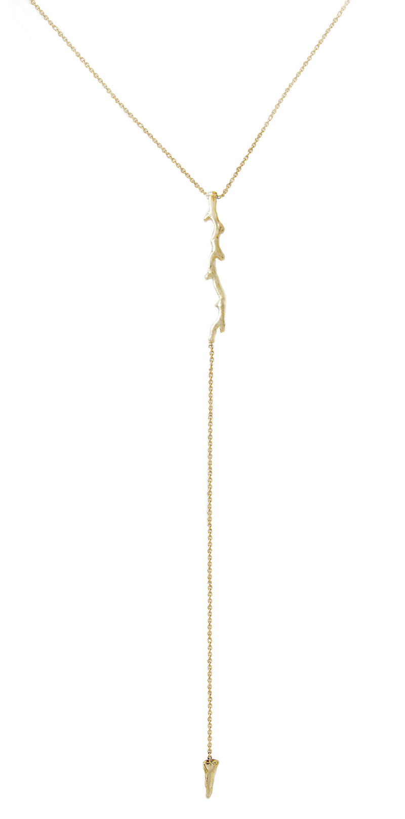 Misa Jewelry Handcrafted Necklace - Twig Lariat Necklace