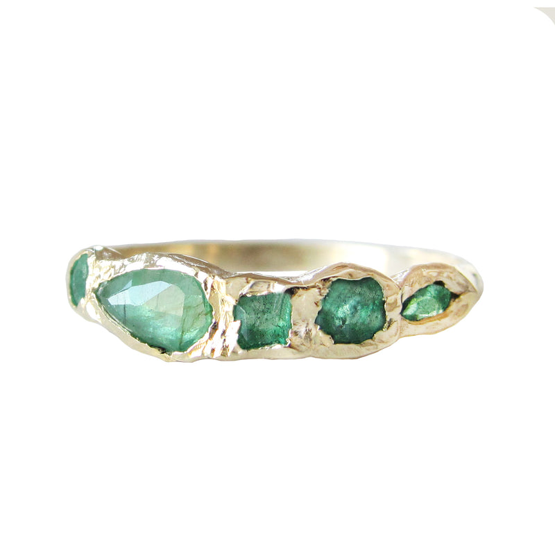 14k Journey Treasure Emerald Ring