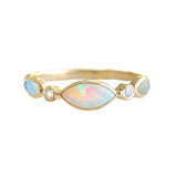 14K Aurora Opal Ring.