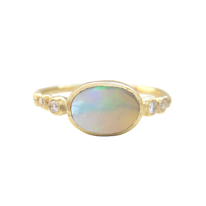 14K Freshwater Opal Ring.