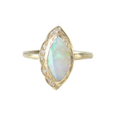 14K Yellow Gold Native Opal Ring.