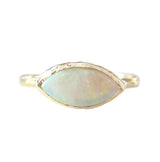 Tribe Opal Ring with Rosecut Rainbow Moonstone.