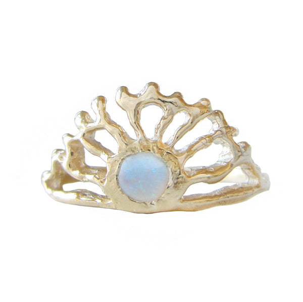 14k Opal Sol Ring