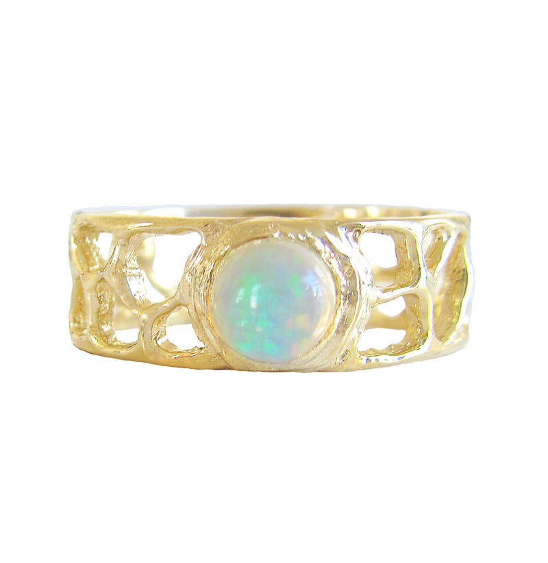 Gold Opal Ring.