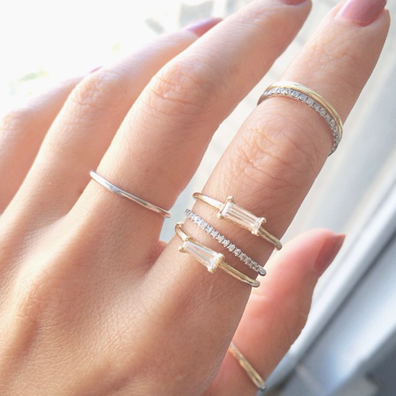 Tapered 2025 baguette diamond